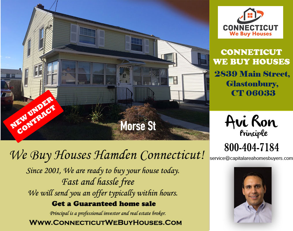 We Buy Houses Hamden Connecticut!